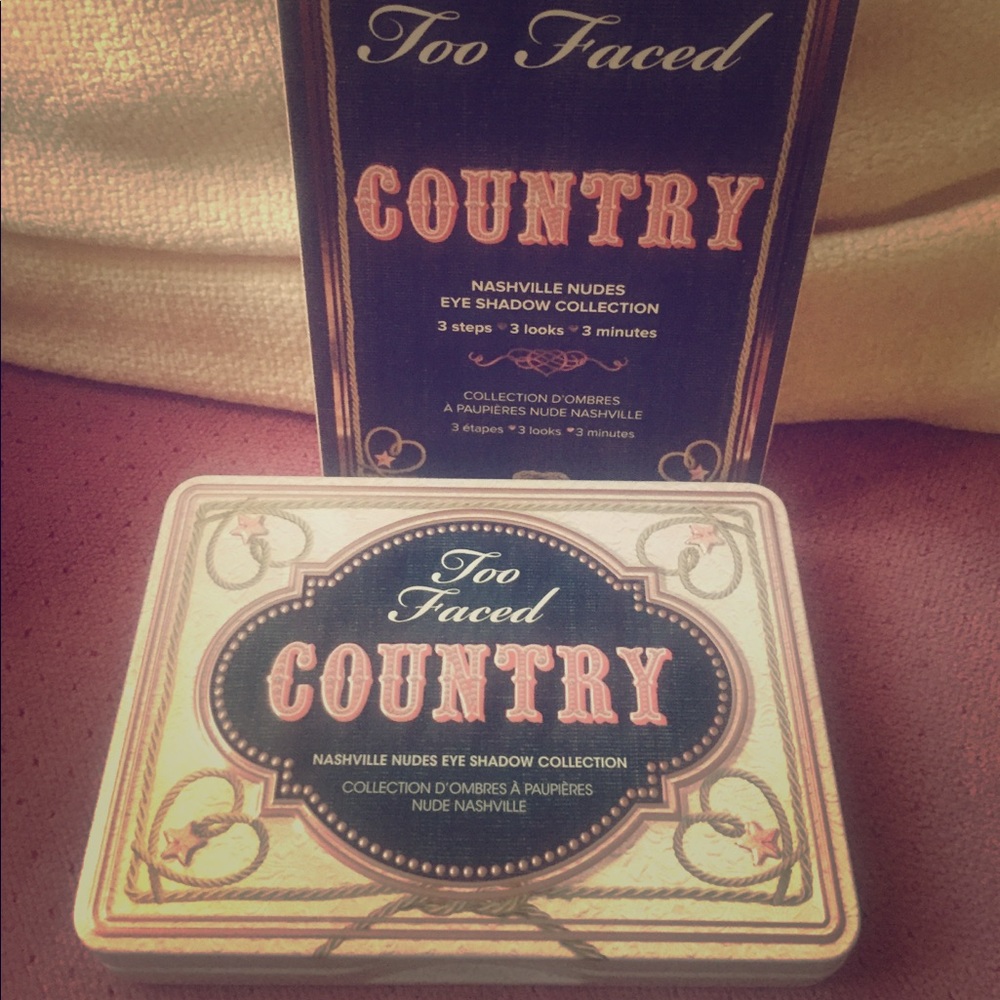 Too Faced Country Mini Tin Palette Retired Rare